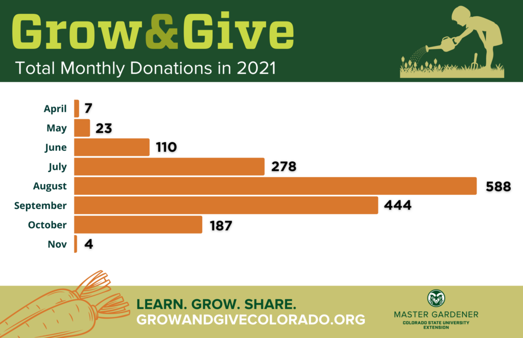 Total Monthly Donations in 2021