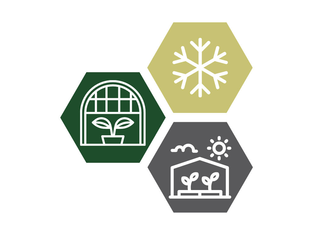 Icons to get to information on Frost Protection and Season Extension